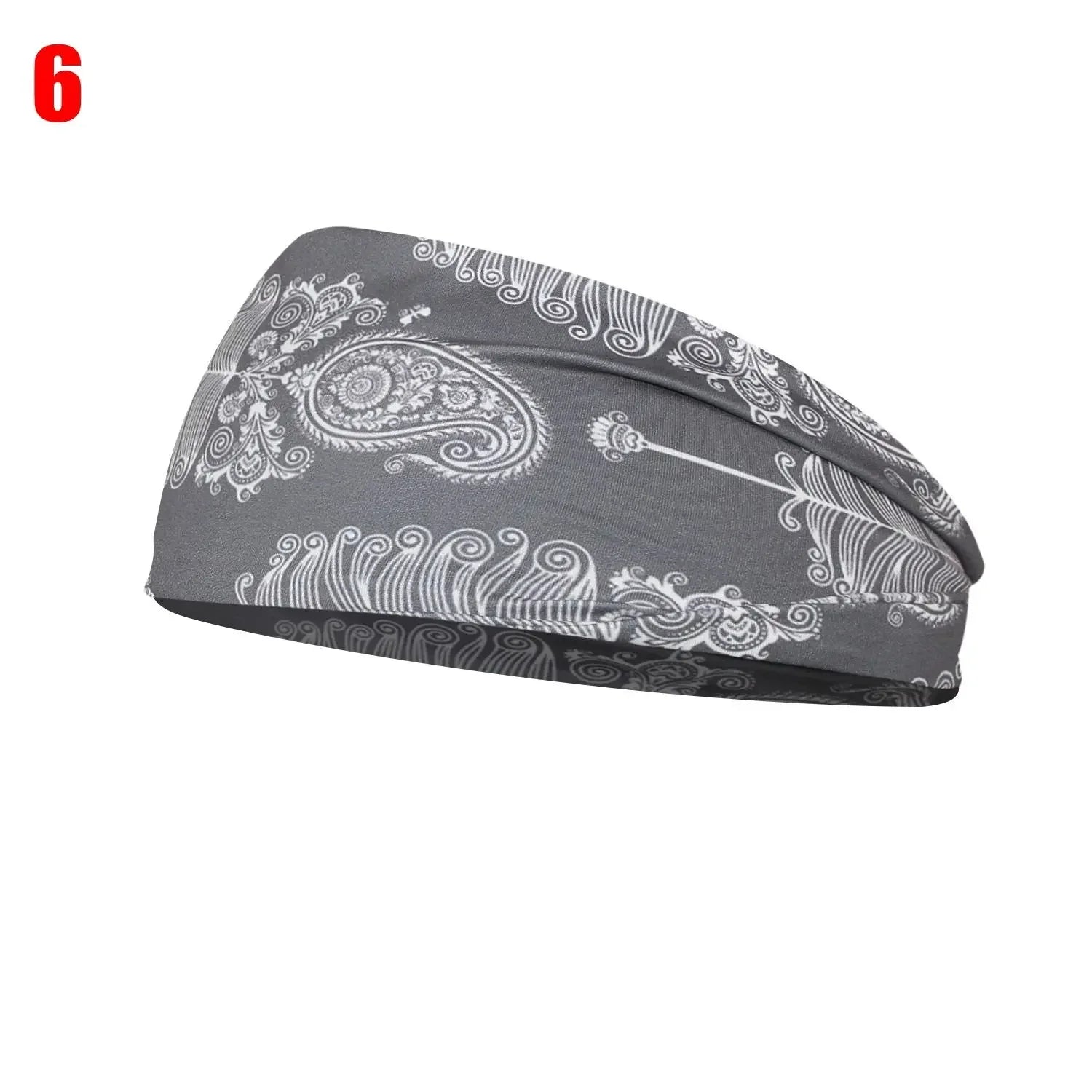1PC Flag Pattern Stretchable Sports Headband Men Women Fitness Sweat Bands Anti-Slip Yoga Hair Bands Oudoor Headband Scarf