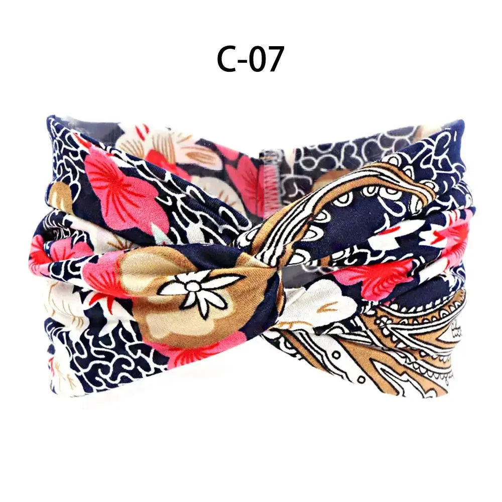 1PC Flag Pattern Stretchable Sports Headband Men Women Fitness Sweat Bands Anti-Slip Yoga Hair Bands Oudoor Headband Scarf