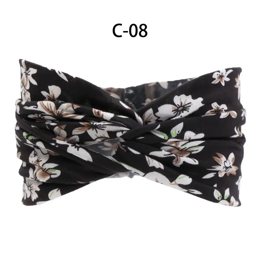 1PC Flag Pattern Stretchable Sports Headband Men Women Fitness Sweat Bands Anti-Slip Yoga Hair Bands Oudoor Headband Scarf