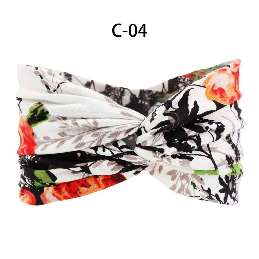 1PC Flag Pattern Stretchable Sports Headband Men Women Fitness Sweat Bands Anti-Slip Yoga Hair Bands Oudoor Headband Scarf