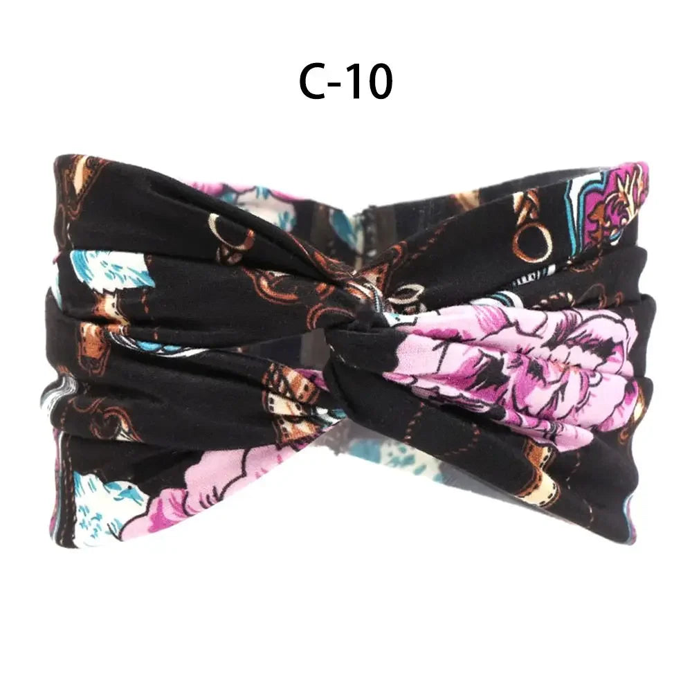 1PC Flag Pattern Stretchable Sports Headband Men Women Fitness Sweat Bands Anti-Slip Yoga Hair Bands Oudoor Headband Scarf