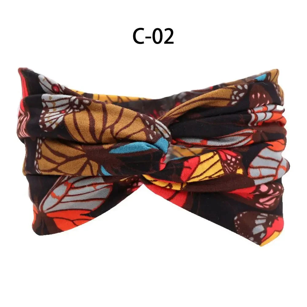 1PC Flag Pattern Stretchable Sports Headband Men Women Fitness Sweat Bands Anti-Slip Yoga Hair Bands Oudoor Headband Scarf