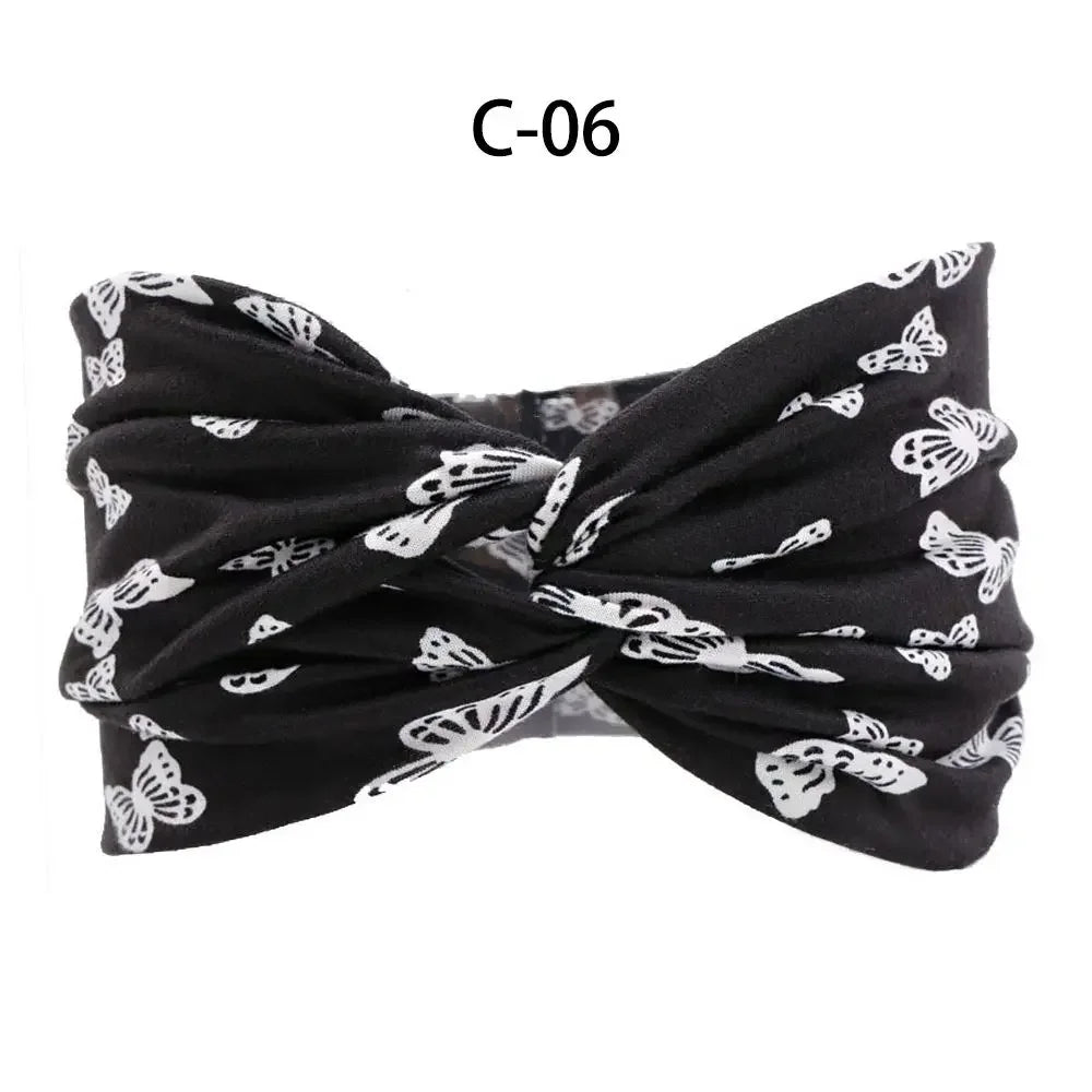 1PC Flag Pattern Stretchable Sports Headband Men Women Fitness Sweat Bands Anti-Slip Yoga Hair Bands Oudoor Headband Scarf