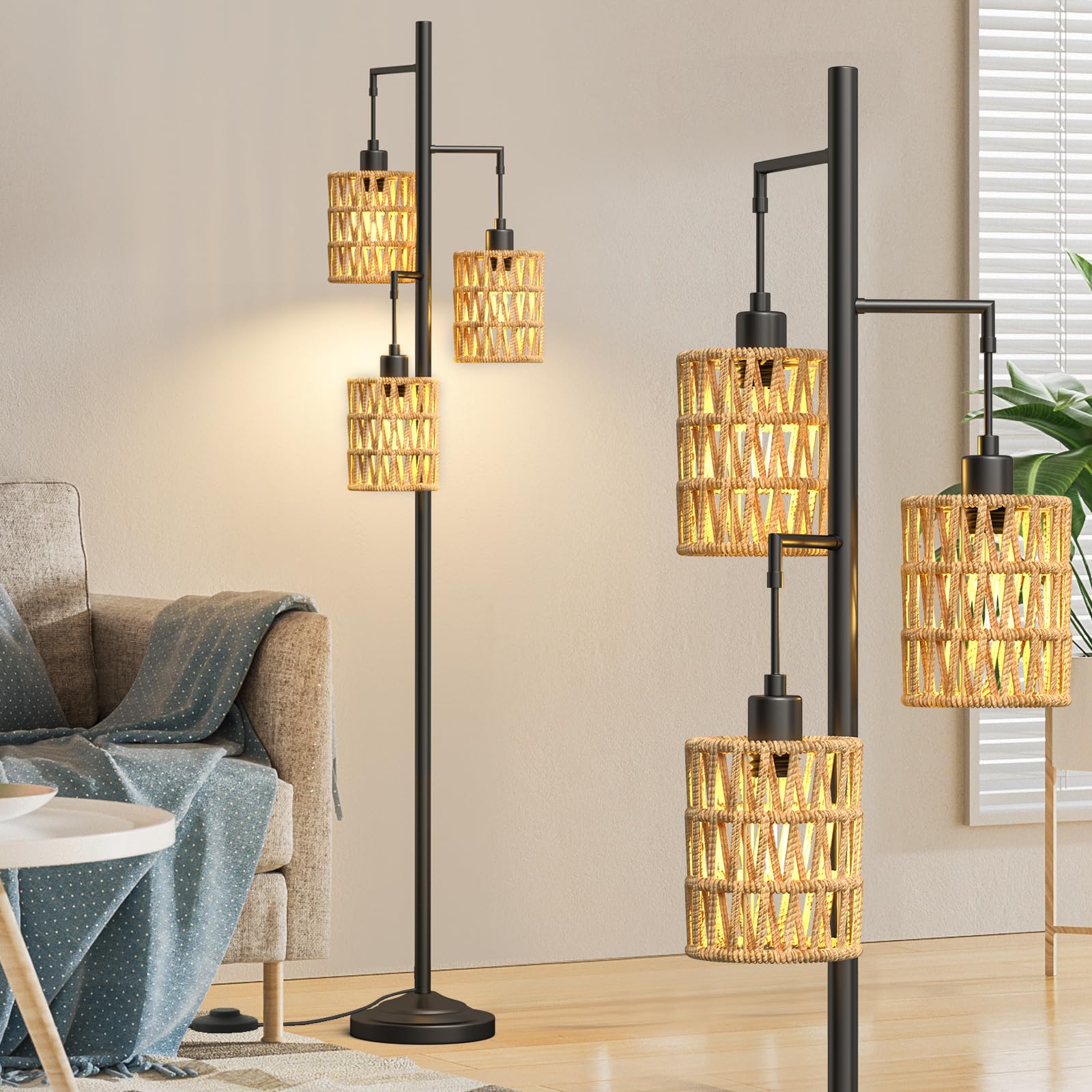 Rattan Floor Lamps