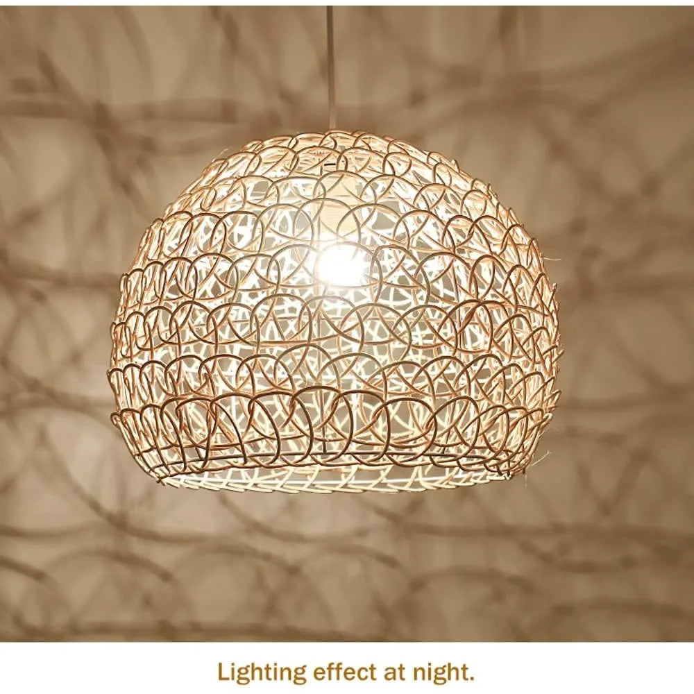Rattan Pendant Light Handwoven