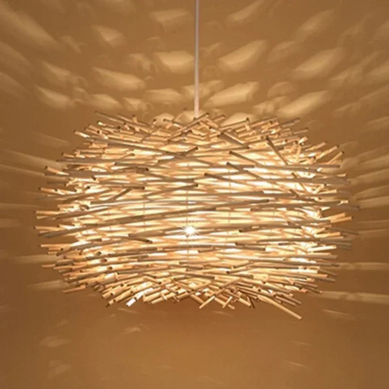 Bamboo Chandelier Rattan