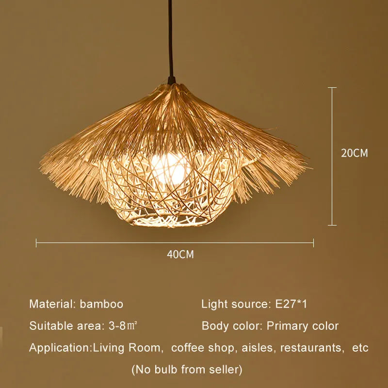 Creative Rattan Woven Chandelier