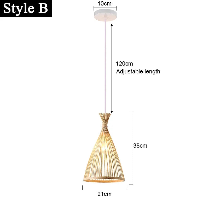 Japanese Bamboo Chandelier