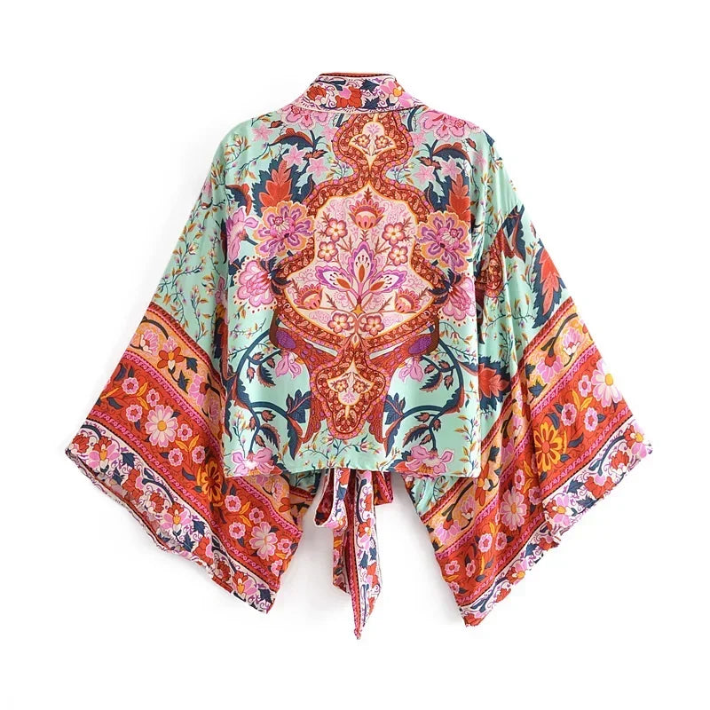 Voiashop Short  Kimono