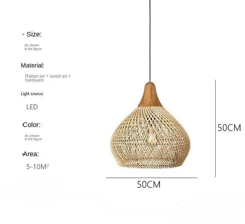Rattan Pendant Lights Led Dining