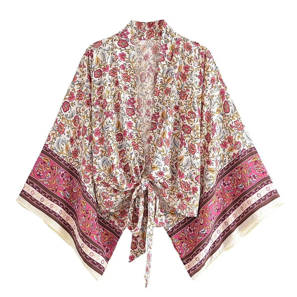 Voiashop Short  Kimono