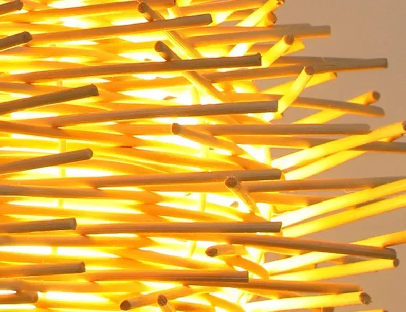 Bamboo Chandelier Rattan