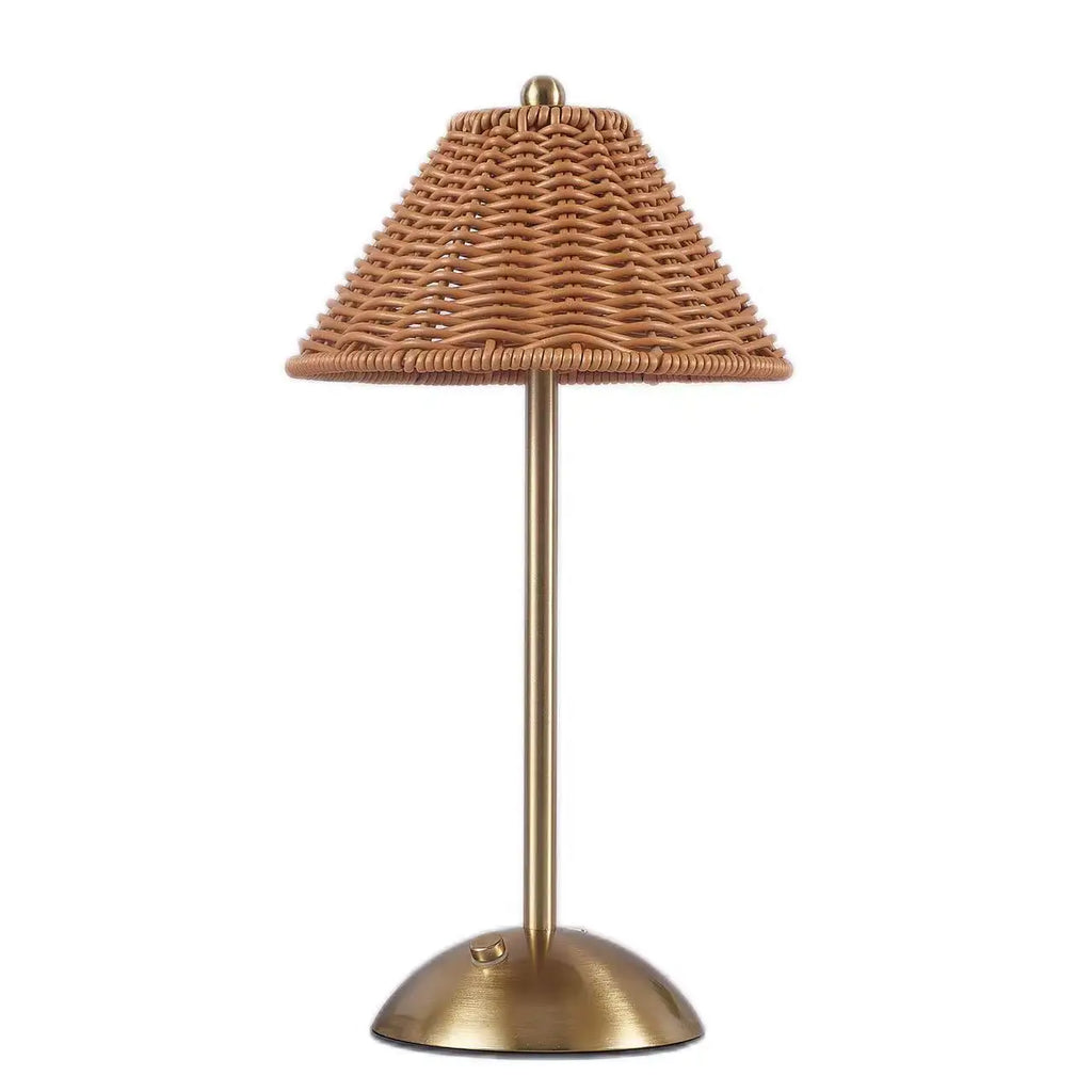 LED Rattan Rechargeable Lamp