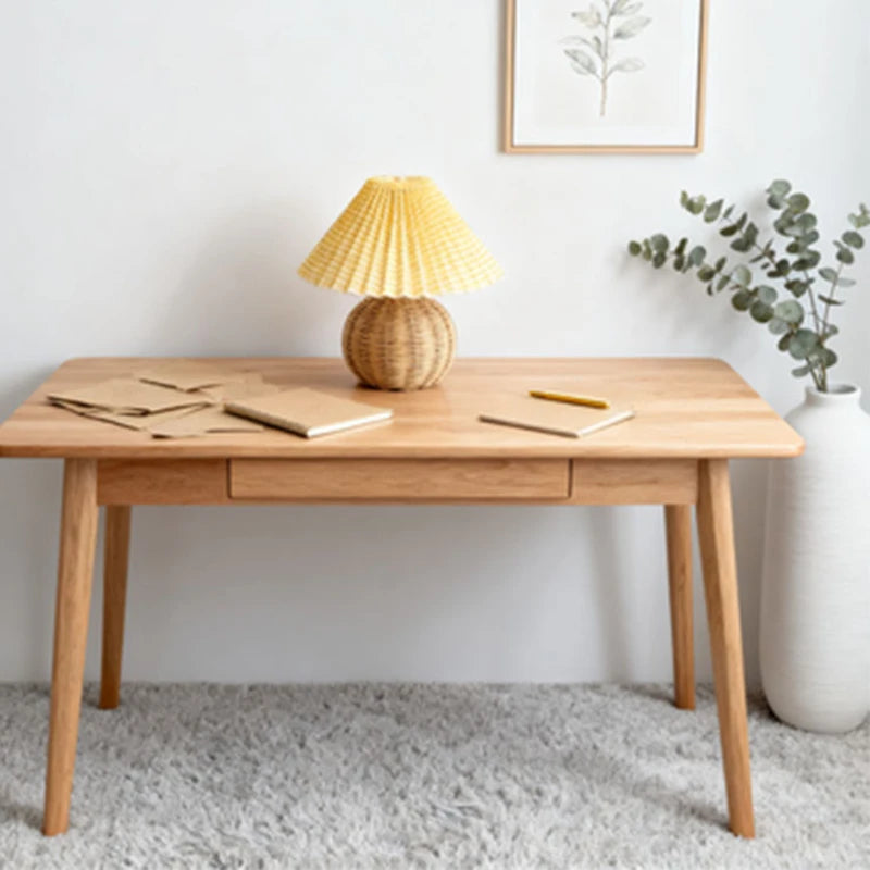 rattan pleated table lamp