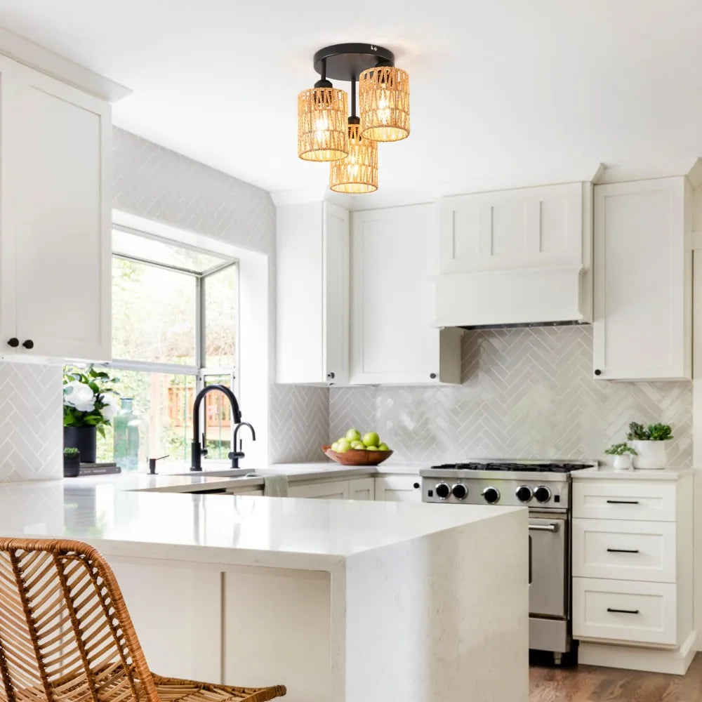 Vintage Hemp Rope Chandelier