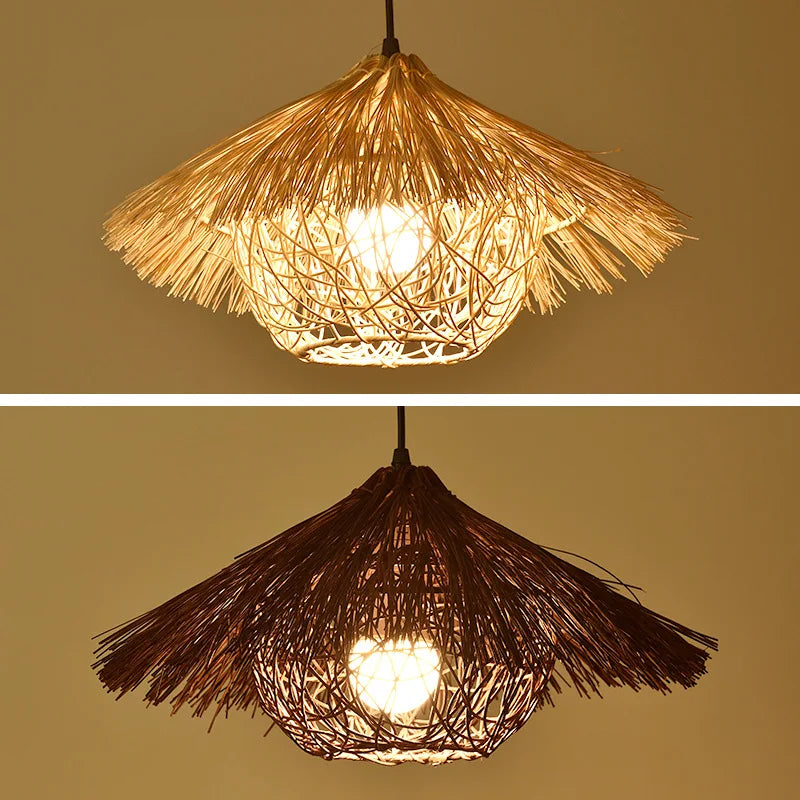 Creative Rattan Woven Chandelier
