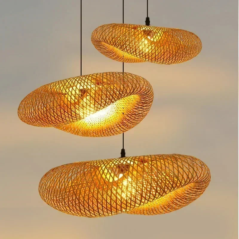 Bamboo Hand Weaving Pendant Lights