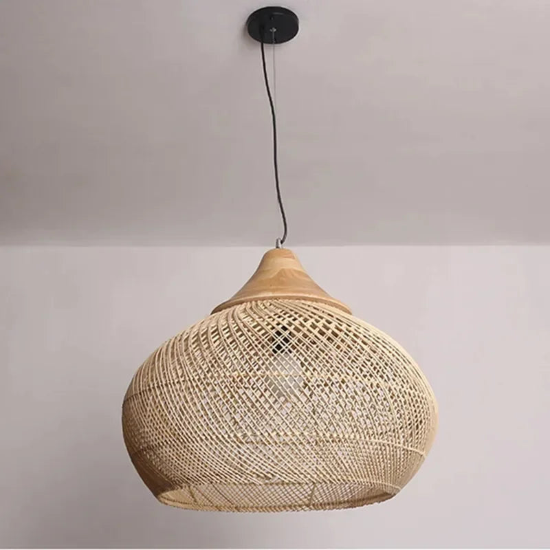 Pendant Lamps Vintage handmade rattan