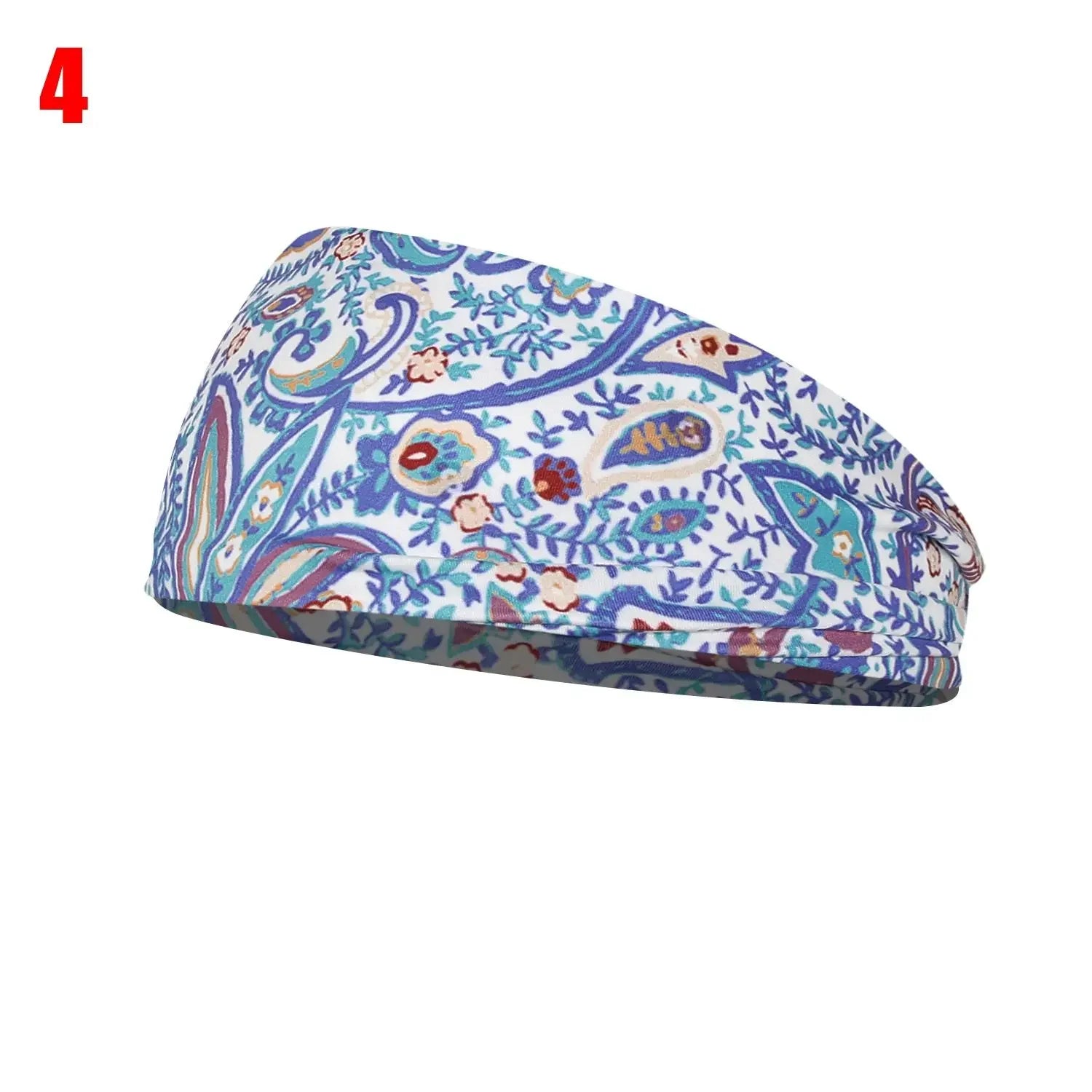 1PC Flag Pattern Stretchable Sports Headband Men Women Fitness Sweat Bands Anti-Slip Yoga Hair Bands Oudoor Headband Scarf
