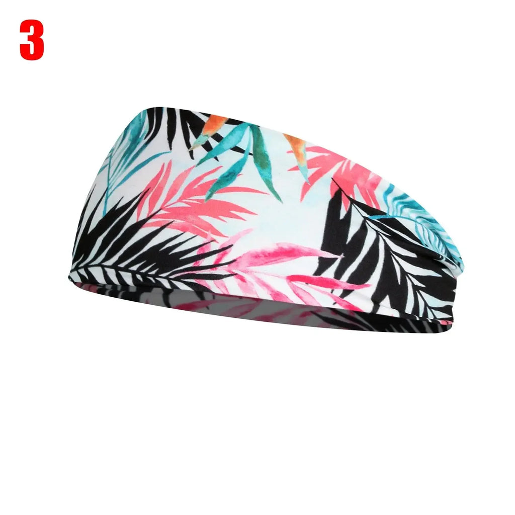 1PC Flag Pattern Stretchable Sports Headband Men Women Fitness Sweat Bands Anti-Slip Yoga Hair Bands Oudoor Headband Scarf