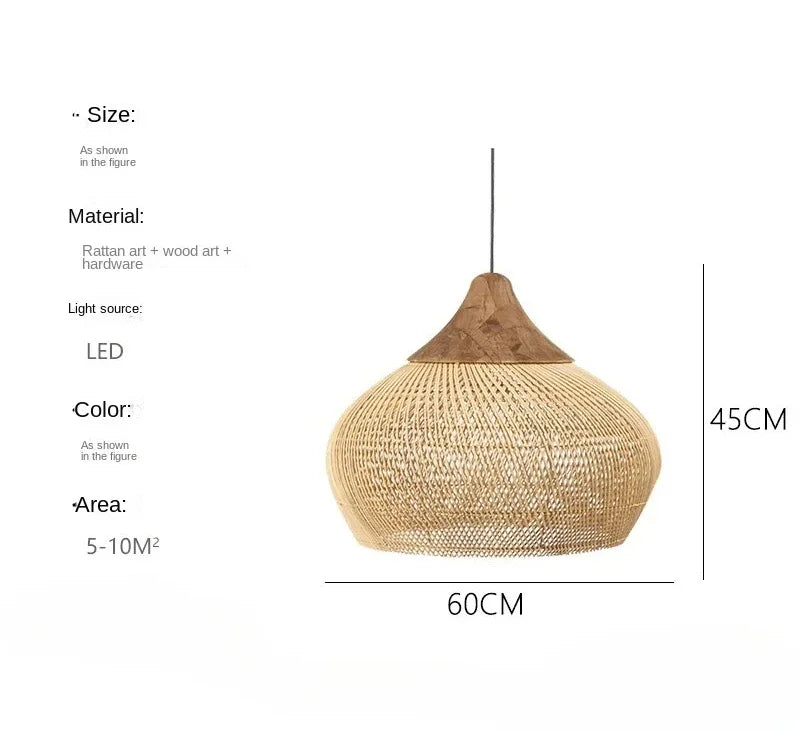 Rattan Pendant Lights Led Dining