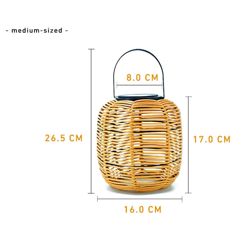 Outdoor Solar Lamp Rattan