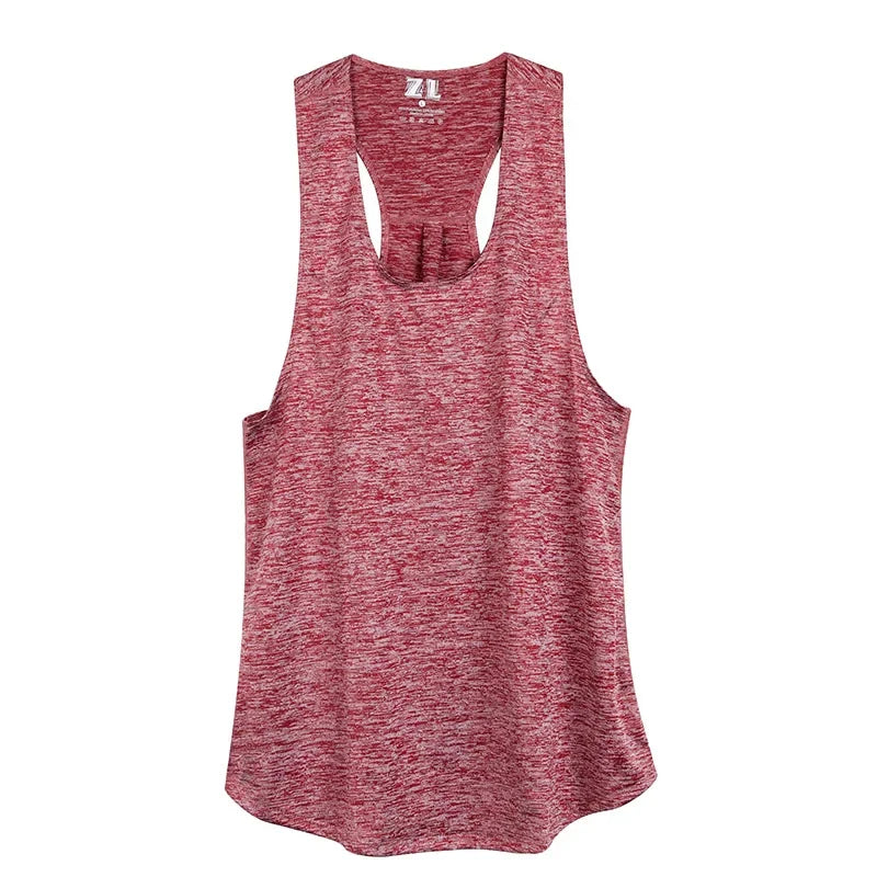 STOUREG Sleeveless Racerback Yoga Tank Top,Women's Quick Dry Running Training Sports Vest Fitness Gym Top Workout Yoga Shirts