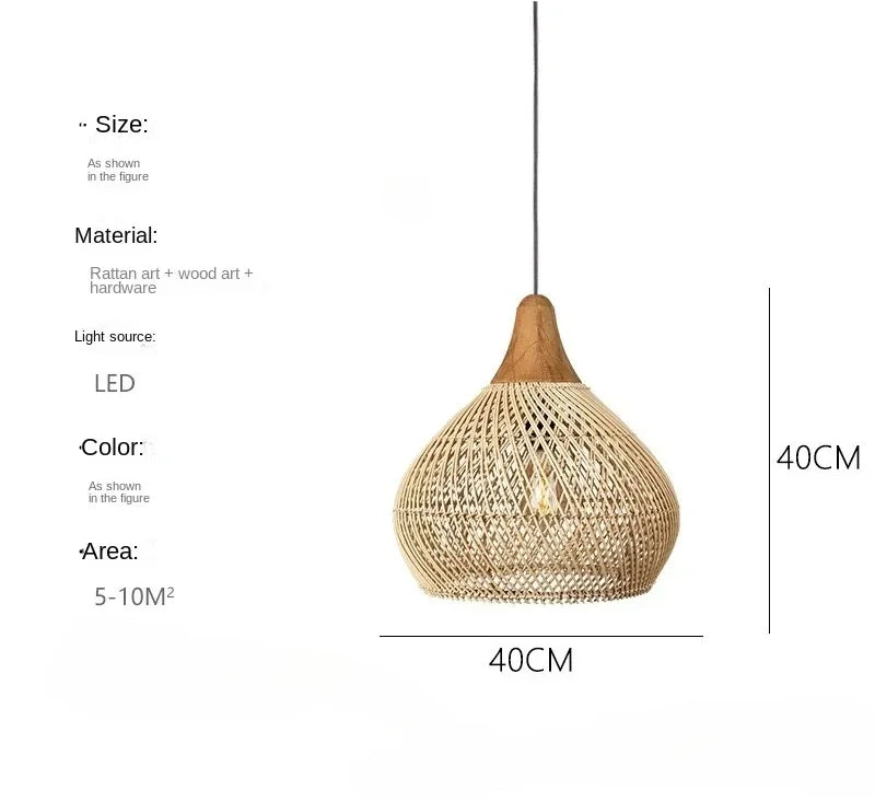 Rattan Pendant Lights Led Dining