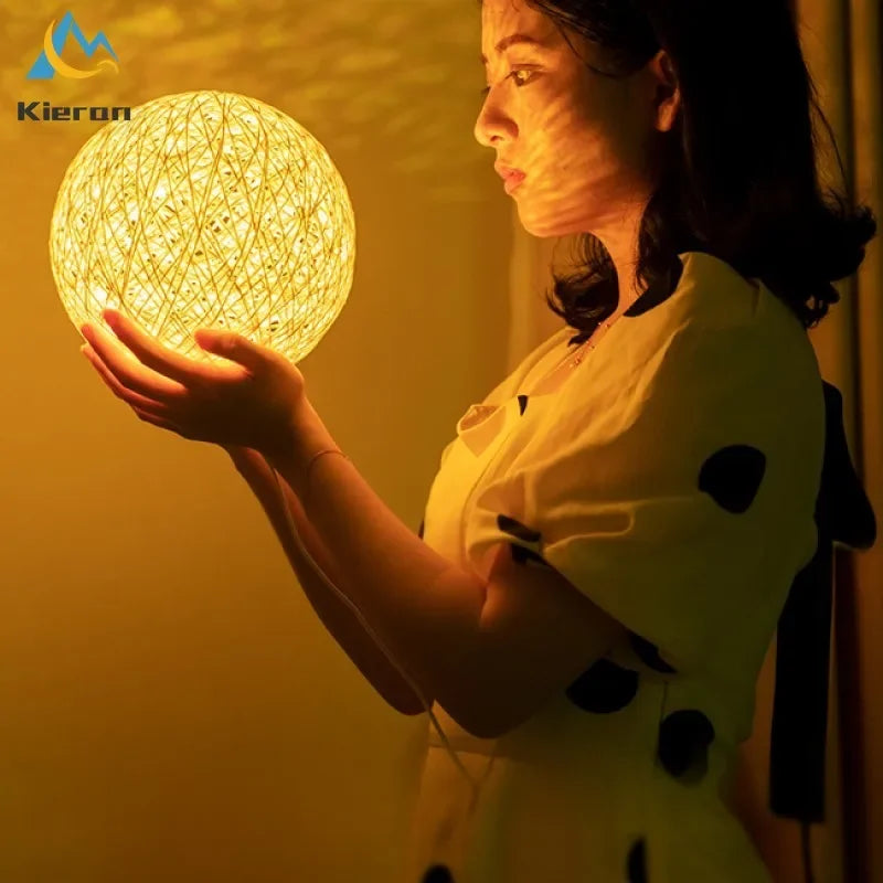 Modern Rattan Table Lamps