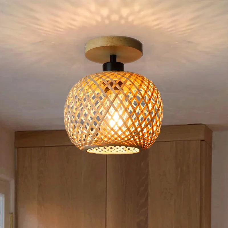 Bamboo Pendant Lamp Chandelier