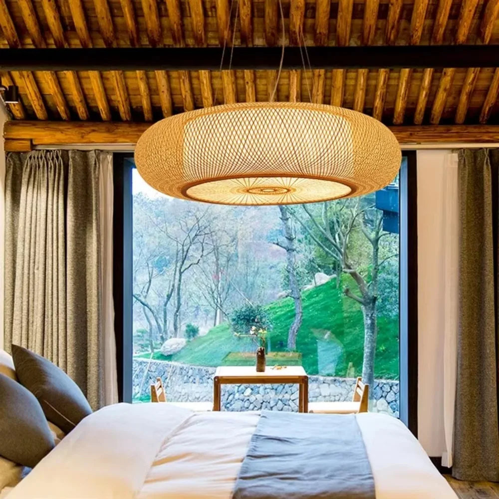 Round Natural Handmade  Pendant