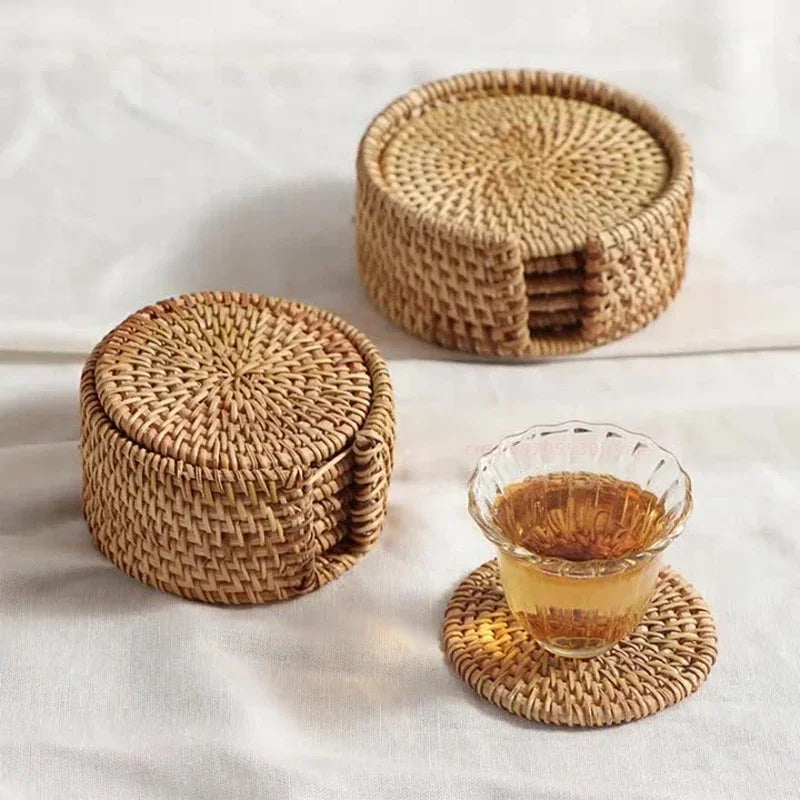 Rattan Coaster Table