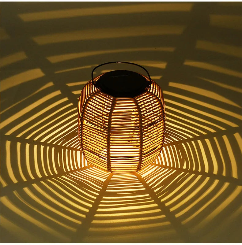 Outdoor Solar Lamp Rattan
