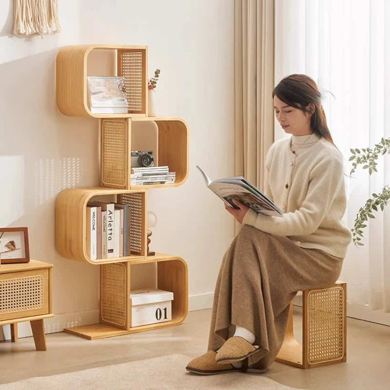 ‌  Bookshelf, Multi Tier Storage Cabinet