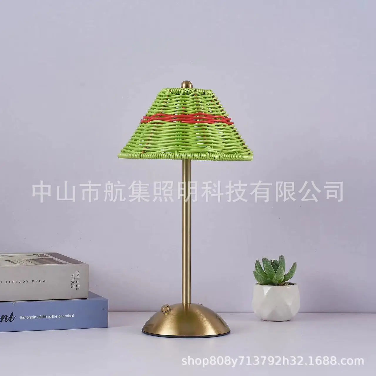 LED Rattan Rechargeable Lamp