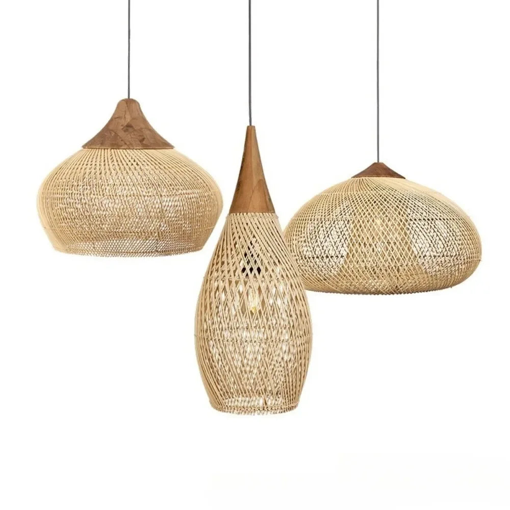 Rattan Pendant Lights Led Dining
