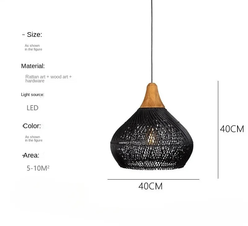 Rattan Pendant Lights Led Dining