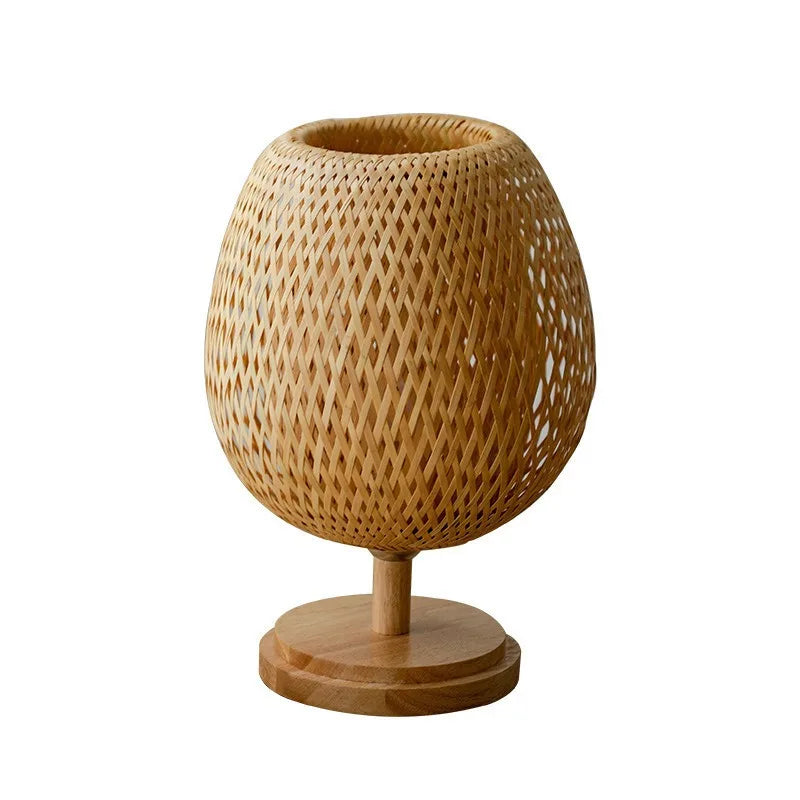 Small Rattan Table Lamp