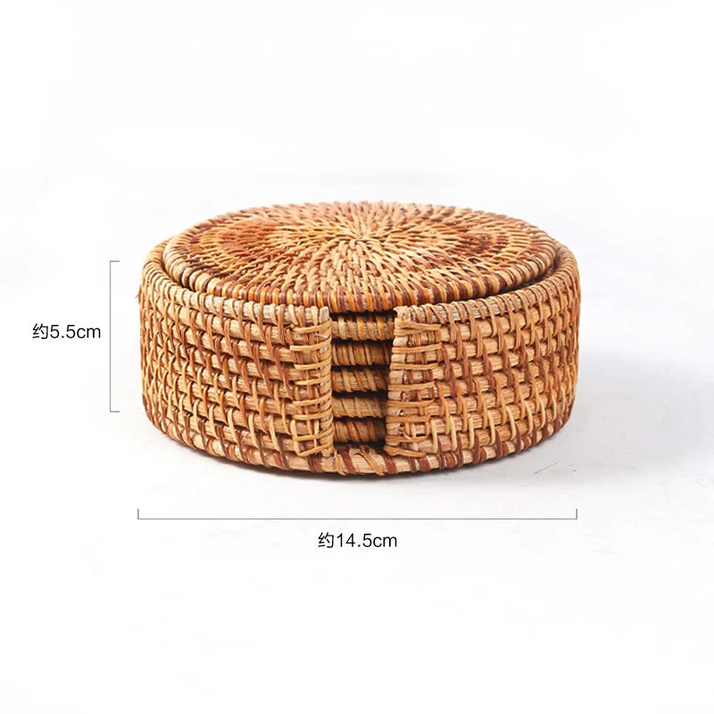 Rattan Coaster Table