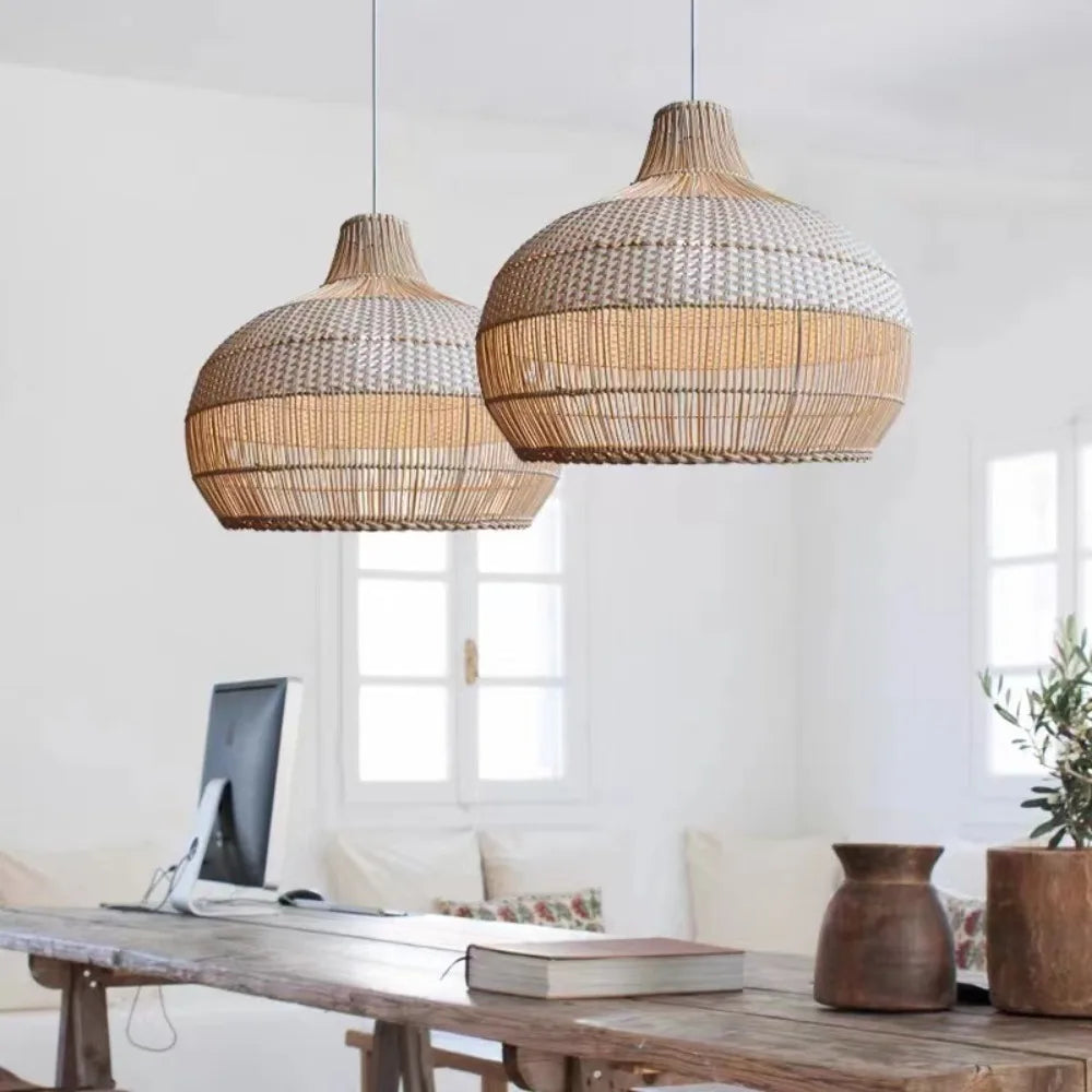 Rattan Chandelier Ceiling