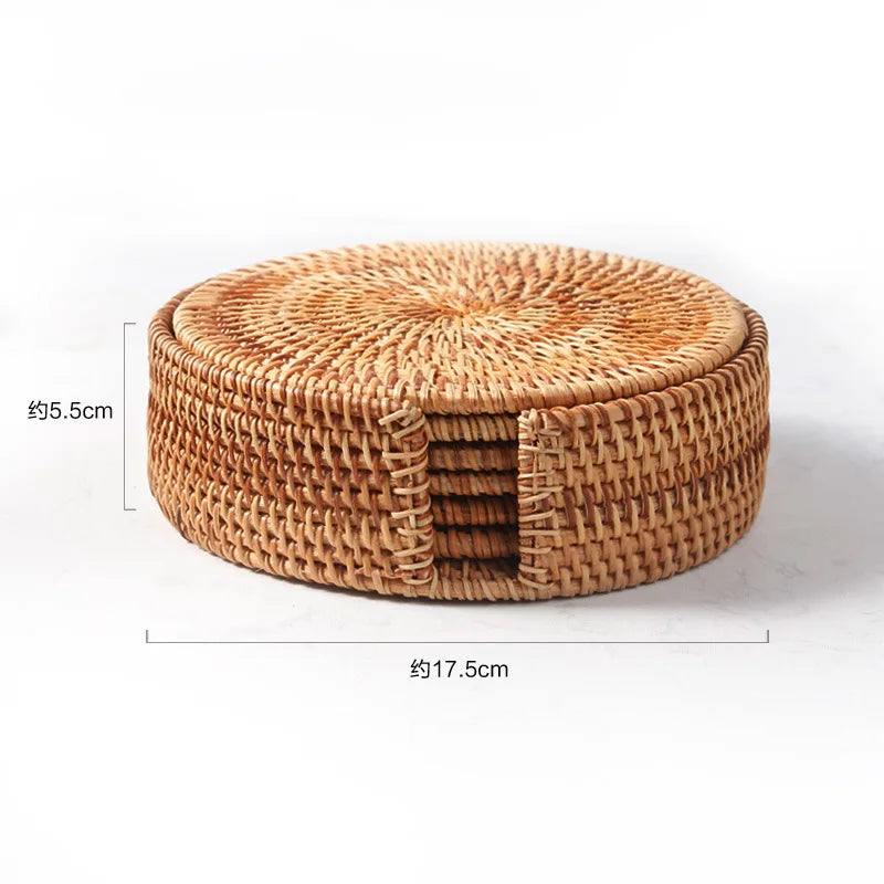Rattan Coaster Table