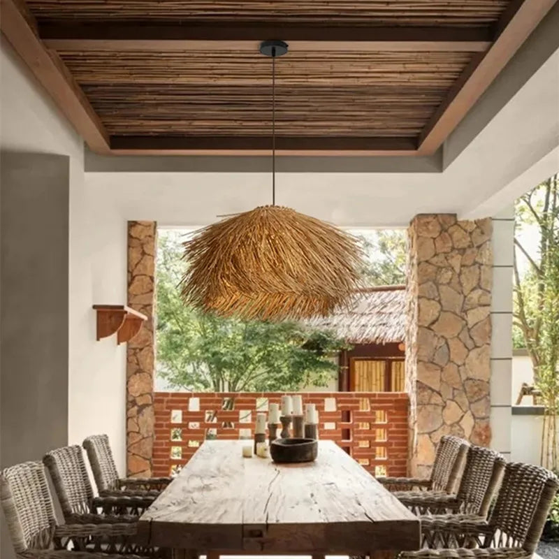 Hand Woven Rattan Chandler