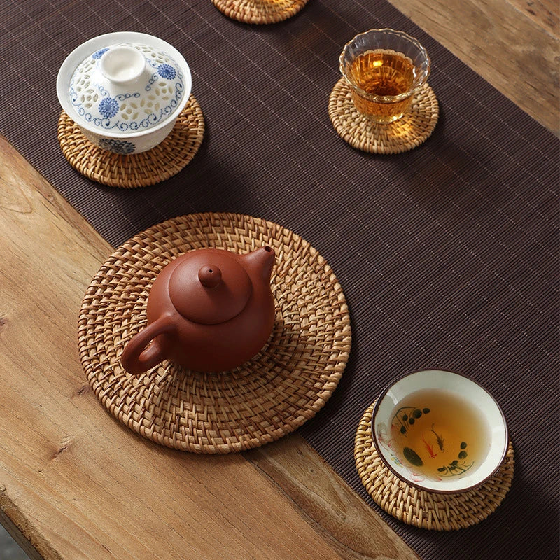 Rattan Coaster Table