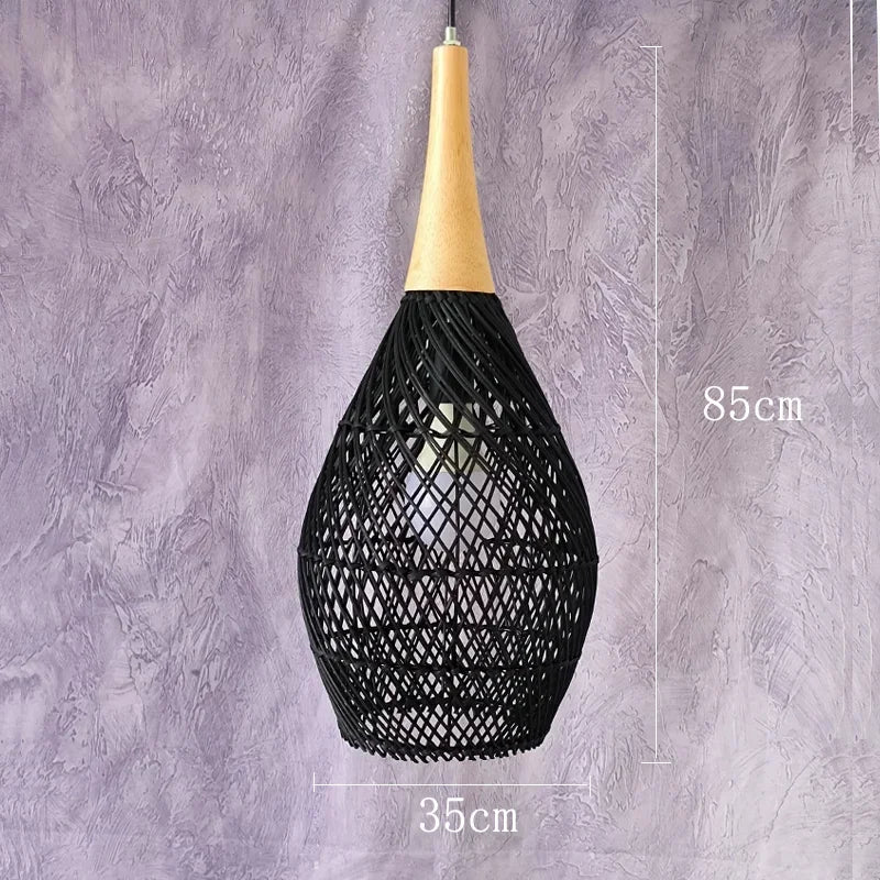Pendant Lamps Vintage handmade rattan