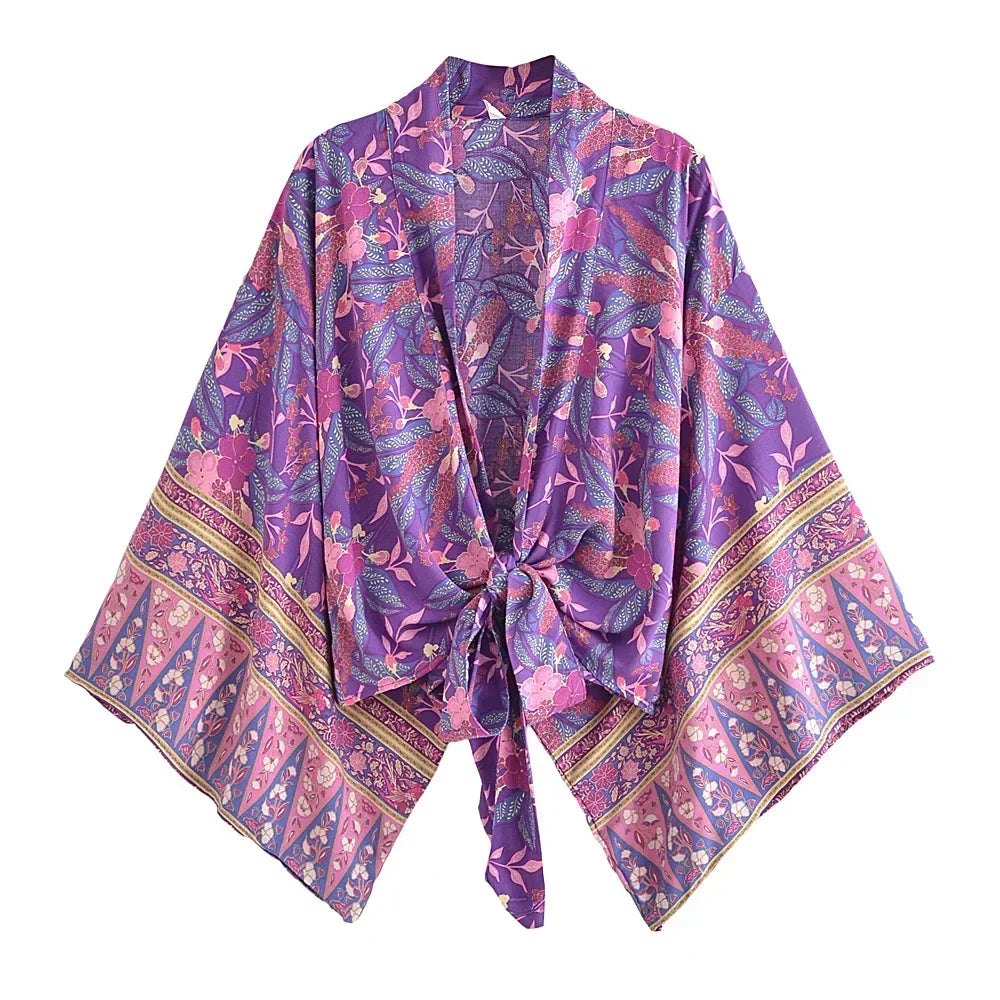 Voiashop Short  Kimono