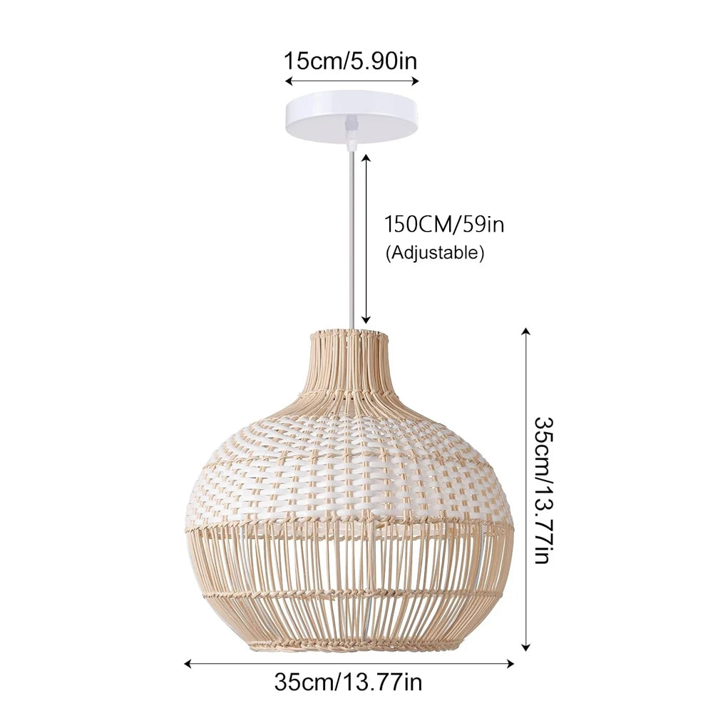 Rattan Chandelier Ceiling