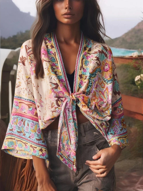 Voiashop Short  Kimono