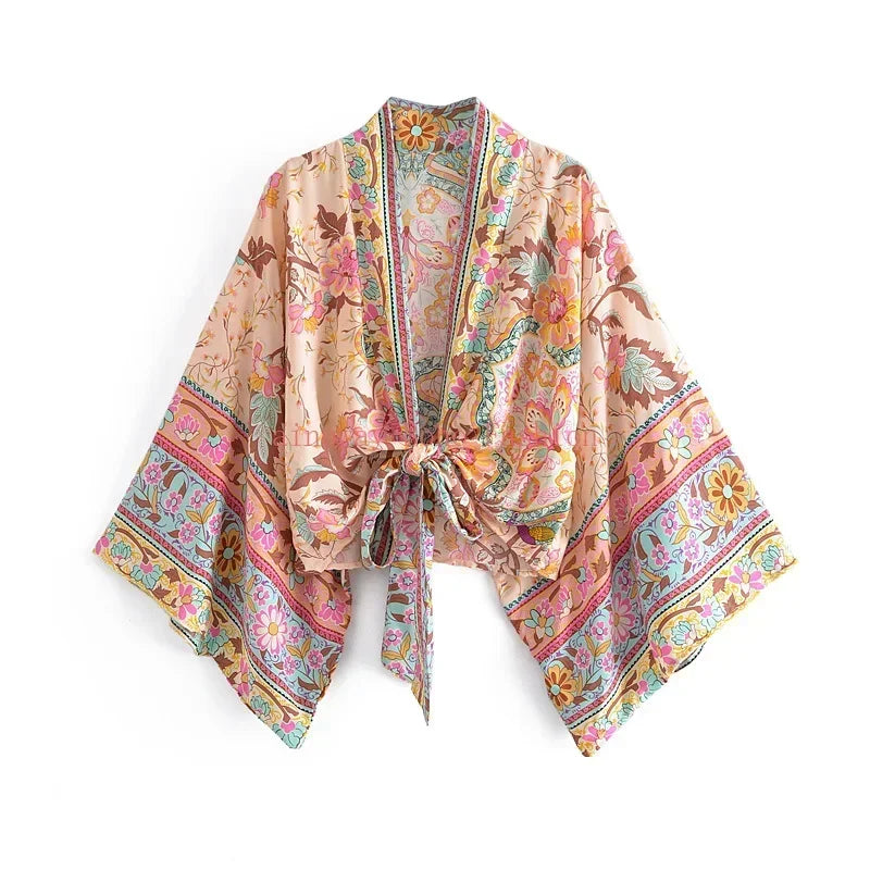 Voiashop Short  Kimono