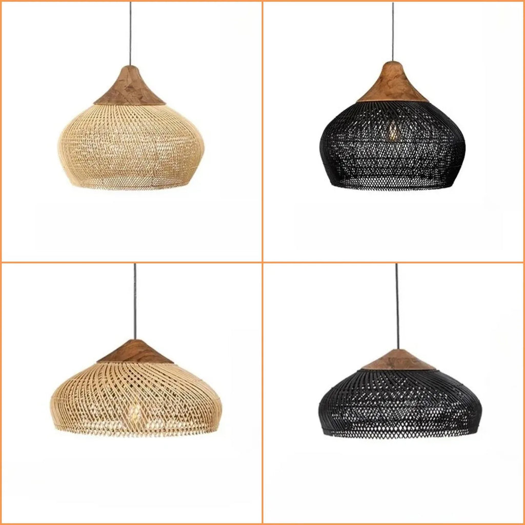 Rattan Pendant Lights Led Dining