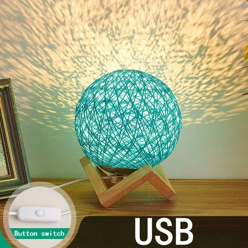 Modern Rattan Table Lamps